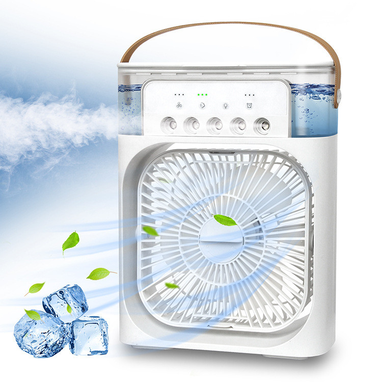 Air Humidifier Cooling USB Fan LED Night Light Water Mist Humidification Fan Spray